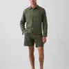 7,5" Shorts i lin-bomullsblanding