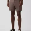 7,5" Shorts i lin-bomullsblanding