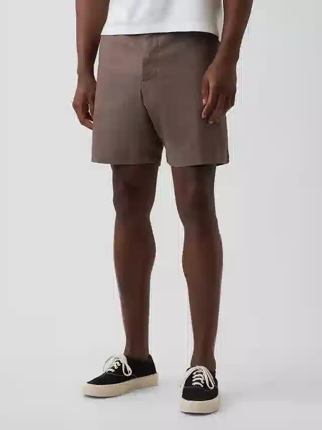 7,5" Shorts i lin-bomullsblanding