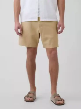7,5″ Shorts i lin-bomullsblanding