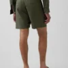 7,5" Shorts i lin-bomullsblanding