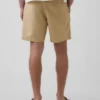 7,5" Shorts i lin-bomullsblanding