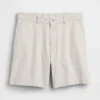 7,5" Shorts i lin-bomullsblanding