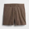 7,5" Shorts i lin-bomullsblanding
