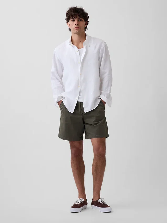 7" avslappede, lette Shorts