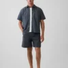 7" avslappede shorts i poplin