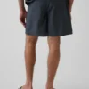 7" avslappede shorts i poplin