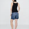 7" Mammaklær-shorts i denim med hel front