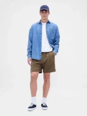 7" strukturerte Easy Shorts