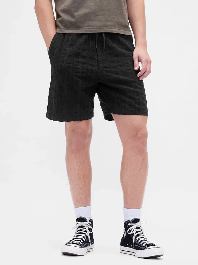 7" strukturerte Easy Shorts