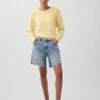 8" Bermudashorts i løs passform med middels høy midje