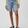 8" Bermudashorts i løs passform med middels høy midje