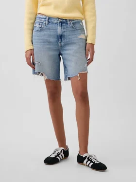 8″ Bermudashorts i løs passform med middels høy midje