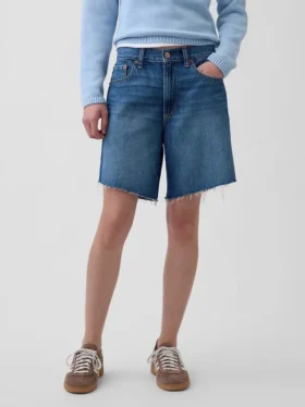 8″ Bermudashorts i løs passform med middels høy midje