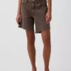 8" Bermudashorts i løs passform med middels høy midje