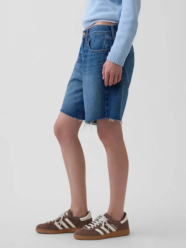 8" Bermudashorts i løs passform med middels høy midje