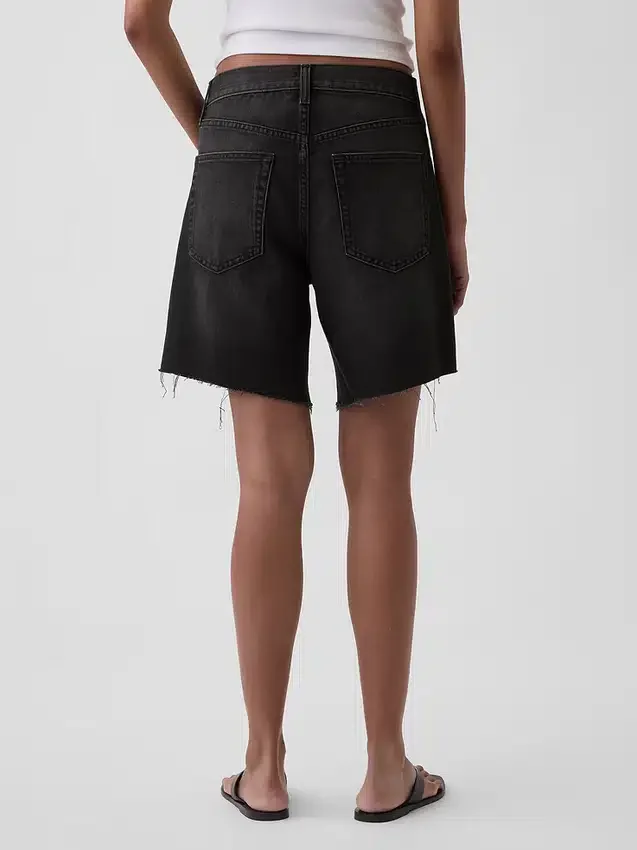 8" Bermudashorts i løs passform med middels høy midje