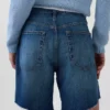 8" Bermudashorts i løs passform med middels høy midje