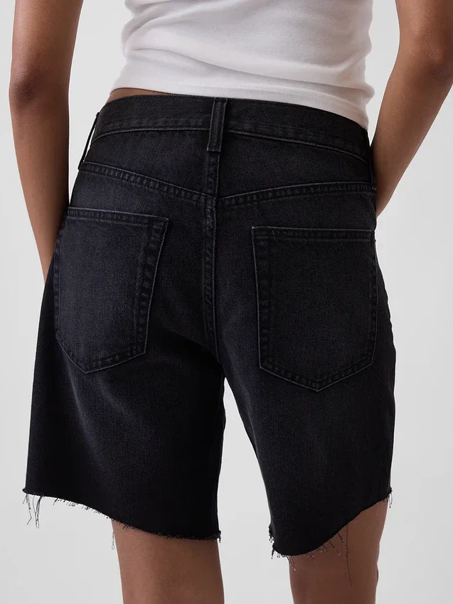 8" Bermudashorts i løs passform med middels høy midje