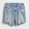 8" Bermudashorts i løs passform med middels høy midje