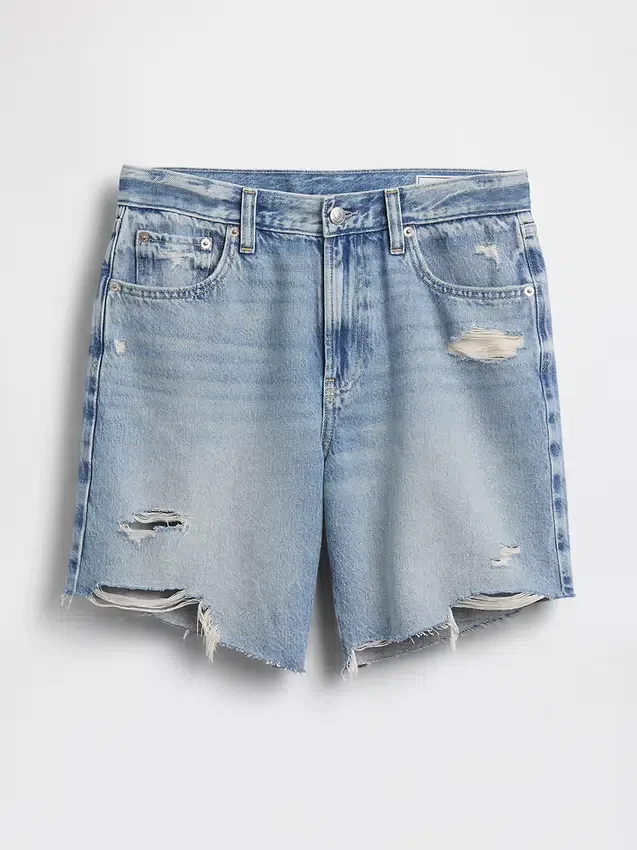 8" Bermudashorts i løs passform med middels høy midje