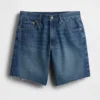 8" Bermudashorts i løs passform med middels høy midje