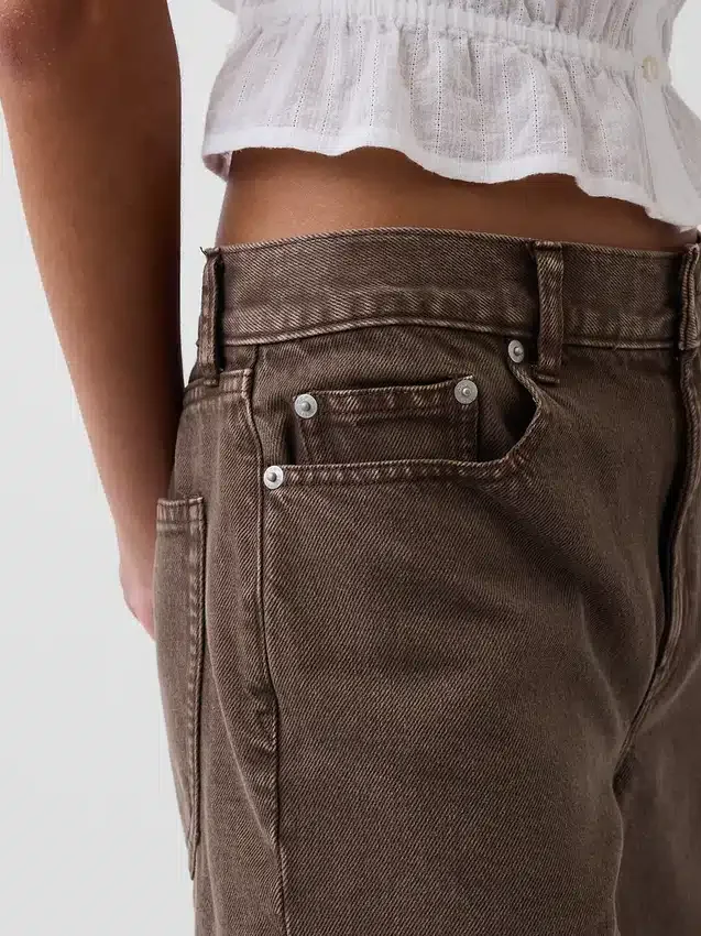 8" Bermudashorts i løs passform med middels høy midje