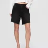 8" Bermudashorts i løs passform med midhøy midje i 90-tallsstil
