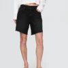 8" Bermudashorts i løs passform med midhøy midje i 90-tallsstil