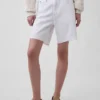 8" Bermudashorts med middels høy midje, ultramyk og løs passform