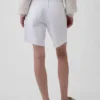 8" Bermudashorts med middels høy midje, ultramyk og løs passform