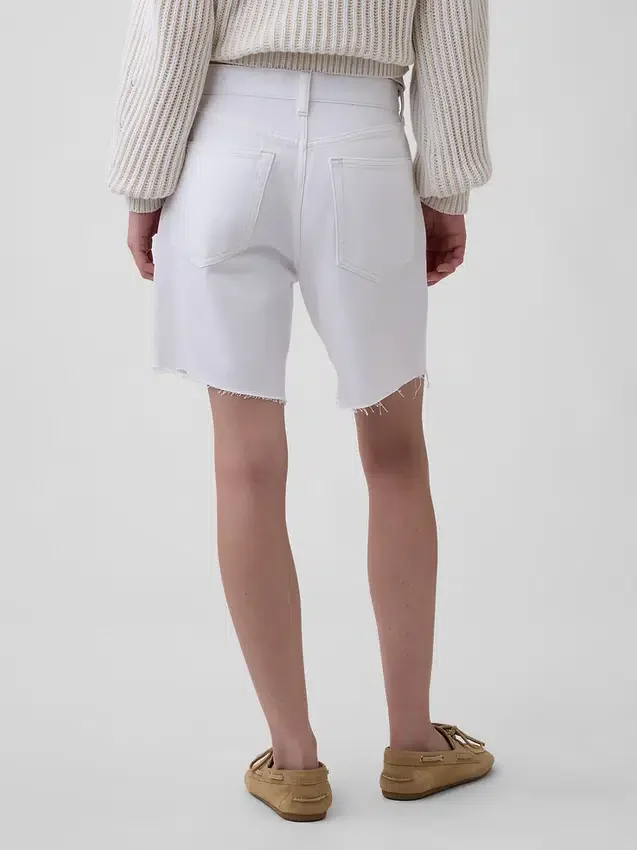 8" Bermudashorts med middels høy midje, ultramyk og løs passform