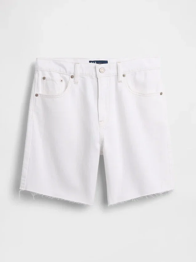 8" Bermudashorts med middels høy midje, ultramyk og løs passform