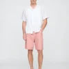 9" Easy-shorts i lin og bomull