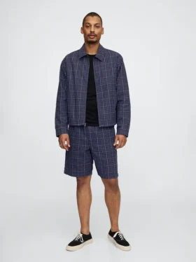 9" Easy-shorts i lin og bomull