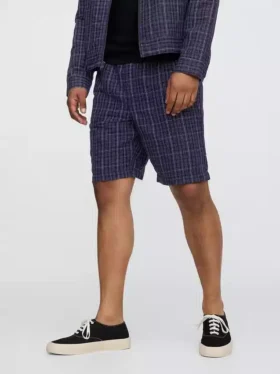 9″ Easy-shorts i lin og bomull