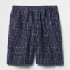 9" Easy-shorts i lin og bomull