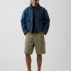 9" løse tømrershorts i denim