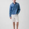 9" løse tømrershorts i denim