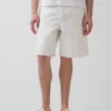 9" løse tømrershorts i denim