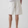 9" løse tømrershorts i denim