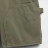 9" løse tømrershorts i denim