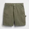 9" løse tømrershorts i denim