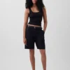 9" shorts i linblanding med lav midje