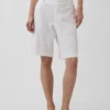 9" shorts i linblanding med lav midje