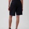 9" shorts i linblanding med lav midje