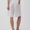 9" shorts i linblanding med lav midje