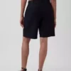 9" shorts i linblanding med lav midje