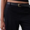 9" shorts i linblanding med lav midje