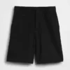 9" shorts i linblanding med lav midje